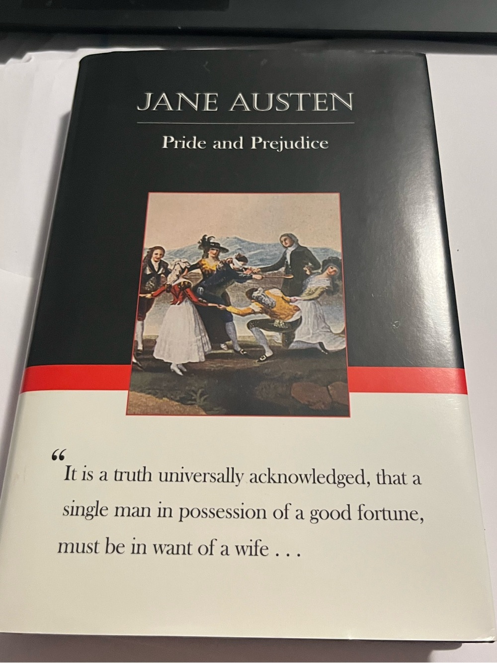 Pride and Prejudice Hardcover - Black and White